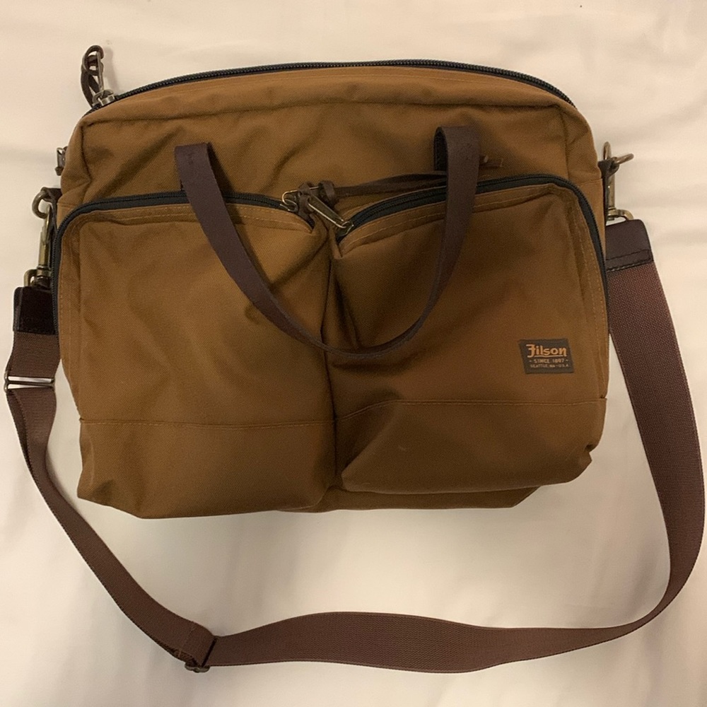 Filson Dryden Briefcase - Whiskey